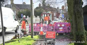 Emergency roadworks still underway in Brigg to fix water leak - Grimsby Live
