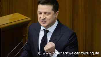 Der Präsident der Ukraine: Wolodymyr Selenskyj