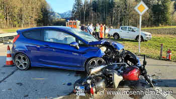 Tragischer Unfall: Motorradfahrer (47) aus Rosenheim stirbt nach frontalem Zusammenstoß mit Auto