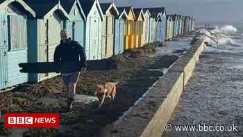Storm Franklin: High tides flood Essex seafronts