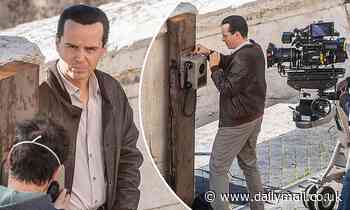 Andrew Scott cuts a serious figure on set while filming scenes for new TV drama Ripley in Rome - Daily Mail