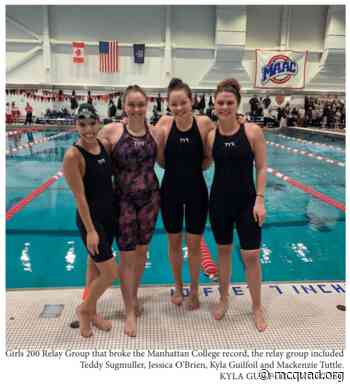 Jasper Swimmers Return Home From MAACs - The Quadrangle