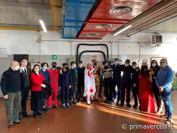 Bicciolano e Bela Majin in visita all'Ipsia Lombardi - Prima Vercelli