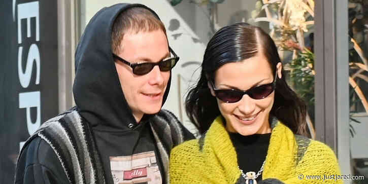 Bella Hadid & Marc Kalman Are All Smiles As They Arrive in Milan For Fashion Week