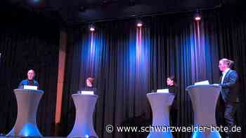 Regionalfinale im Kubus - Die Jugend in Nagold debattiert über Spielzeug-Waffen - Schwarzwälder Bote