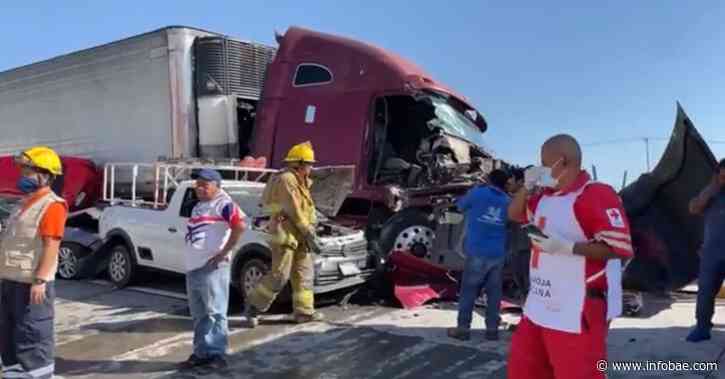 Tráiler embiste a varios automóviles y deja heridos en la México-Cuernavaca - infobae