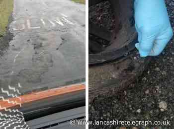 Motorist seeking compensation after huge pothole causes tyre blow out