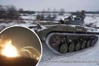 Watch Ukraine explosion as Russia invades and Putin warns of 'consequences never seen'