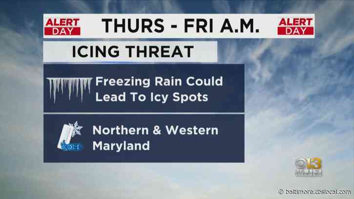 Maryland Weather: Dramatic Temperature Drop Defines Thursday, Wintry Mix Possible