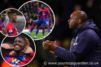 Crystal Palace boss Patrick Vieira hails Wilfried Zaha for 'best performance'