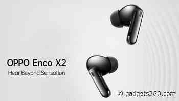 Oppo Enco X2 TWS Earbuds with Dual Drivers, Hi-Res Audio Support Launched