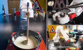 Robot chef that can whip up the perfect CHEESE FONDUE is unveiled by Swiss scientists 