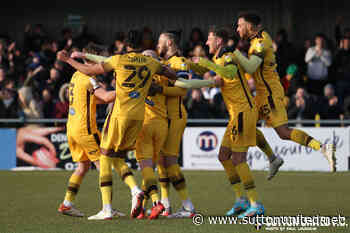 Match report for Sutton United 1 Forest Green Rovers 1 - Sutton United
