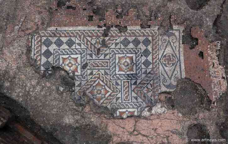 Archaeologists Uncover London’s Largest Roman Mosaic in 50 Years