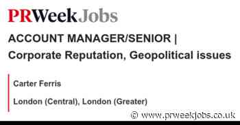 Carter Ferris: ACCOUNT MANAGER/SENIOR | Corporate Reputation, Geopolitical issues