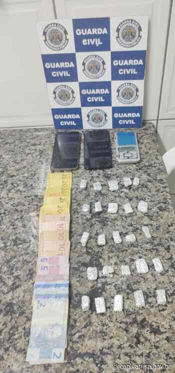 Guarda Civil de Capivari prende homem por tráfico de drogas no bairro São Luiz - Prefeitura de Capivari