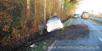 Ascheberg: Unfall nach Glätte in Ascheberg: 25-Jährige verliert Kontrolle und kollidiert mit Baum - Münsterland Zeitung