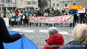 Kundgebung: Augsburger solidarisieren sich mit Menschen in der Ukraine