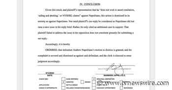 Complaint Against Judge Andrew Napolitano Dismissed: NewsBlaze