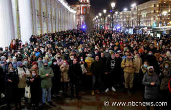 Russians torn over Putin’s invasion of Ukraine as thousands protest