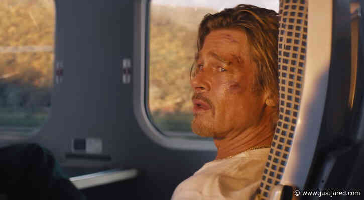 Brad Pitt is Bloody & Bruised in 'Bullet Train' Teaser Ahead of Next Week's Trailer Unveil