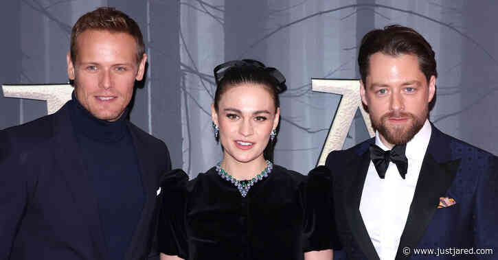 Sam Heughan Joins Sophie Skelton & Richard Rankin at 'Outlander' Premiere!