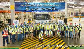On February 9, FAW Trucks celebrated another major milestone - Rosebank Killarney Gazette
