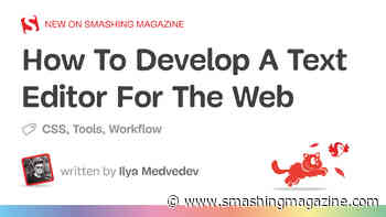 How To Develop A Text Editor For The Web