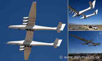 World's biggest airplane takes to the California skies for almost two hours