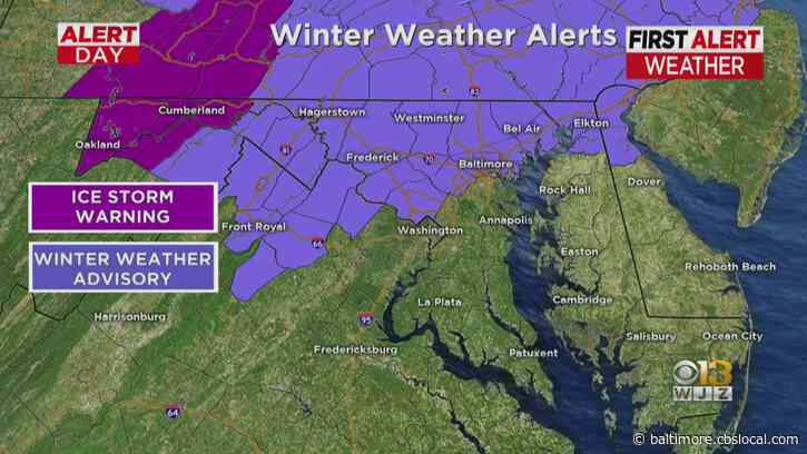 Maryland Weather: Alert Day Due to Icy Conditions