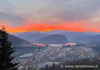 Alba infuocata sul Ceresio - VareseNews - Varesenews