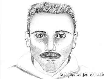 Edmonton police share sketch of suspect after father stabbed in front of his children