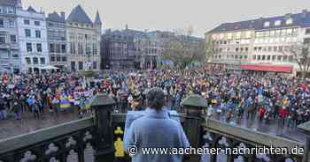 2000 Menschen versammeln sich vor dem Rathaus: Aachen zeigt sich solidarisch