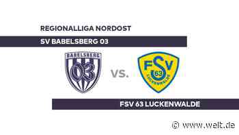 SV Babelsberg 03 - FSV 63 Luckenwalde: Ein Tor macht den Unterschied - Regionalliga Nordost - DIE WELT