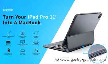 DOQO magnetic wireless iPad keyboard case and hub