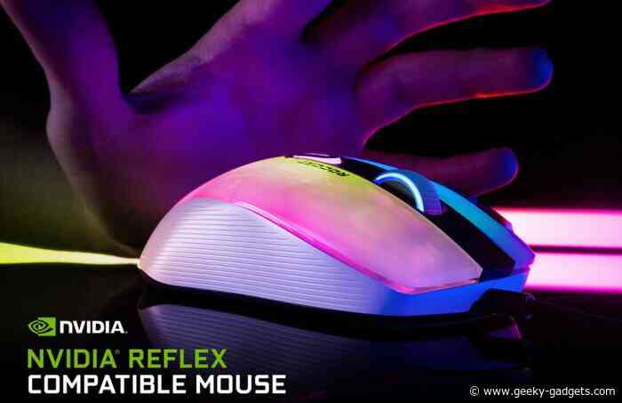 Roccat Kone XP gaming mouse with translucent case RGB Owl-Eye 19K DPI