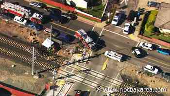 Caltrain Strikes Vehicle in San Bruno, Killing Driver - NBC Bay Area