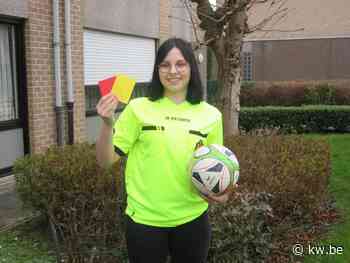 Shania (15) uit Wervik is jongste vrouwelijke scheidsrechter in België: “Al twee keer rood gegeven” - KW.be - KW.be