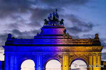 Brussel kleurt blauw-geel voor Oekraïne - BRUZZ