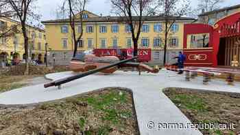 Parma, il parco giochi musicale è ormai pronto. Pizzarotti: "Una ricchezza in più nel piazzale" - La Repubblica