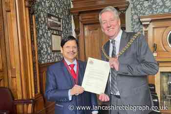 Burnley’s longest-serving restaurateur recognised with award