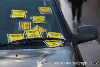 All the parking fines issued in Trafford in the last three years