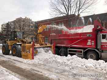 Snow removal operations - February 25 to March 2, 2022 - City of Westmount - Ville de Westmount