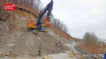 Eisenzähne knabbern am Muschelkalk über der Saale