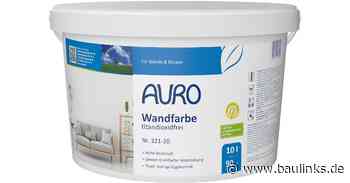 Weiße Wandfarbe von Auro ohne Titandioxid