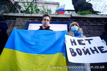 Eggs thrown at Russian embassy in London in Ukraine protest