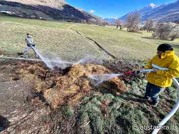 Quart, incendio in un prato: forse un mozzicone di sigaretta - AostaSera