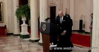 As Putin Invades Ukraine, Biden Bumbles Around on Live TV and Says 'See, Presidents Can't Do Much'