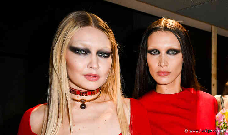 Gigi & Bella Hadid Walk the Versace Runway with Bleached Eyebrows