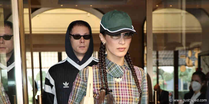 Bella Hadid Steps Out with Boyfriend Marc Kalman Before Hitting the Runway for Ports 1961